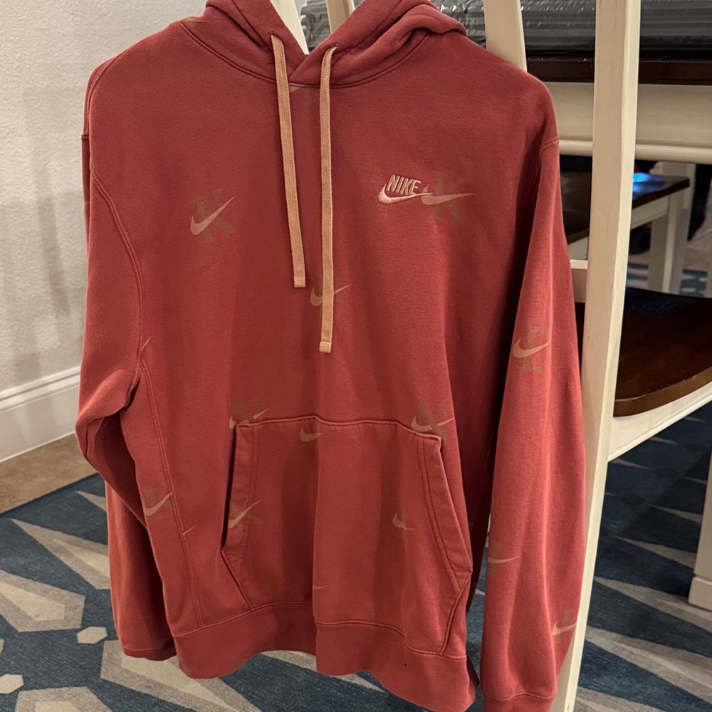 Nike Men's Brick Red Hoodie